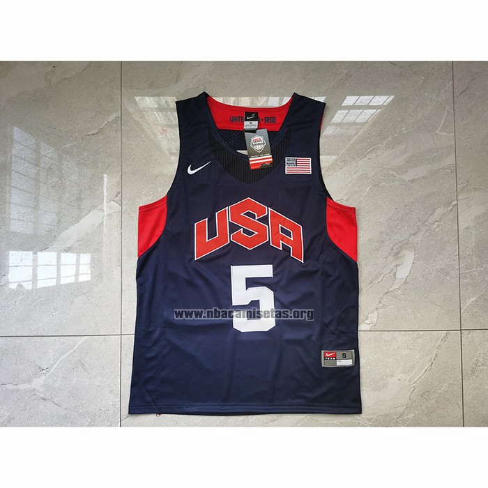 Camiseta USA 2012 Kevin Durant NO 5 Negro